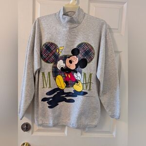 NWT Vintage Disney Mickey Mouse Gray Sweater